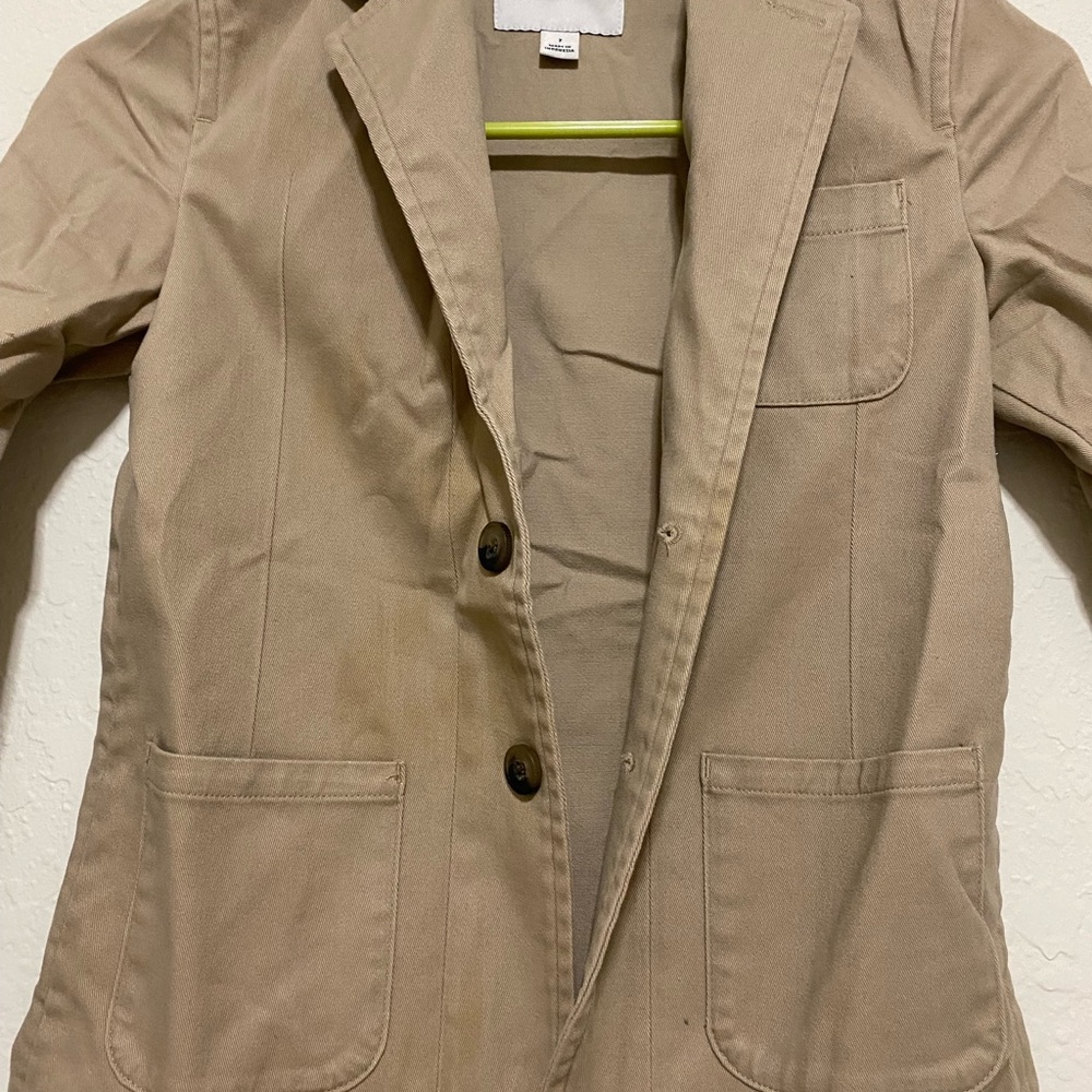 Janie and Jack Tan Boy Suit Jacket and Pants